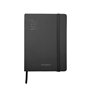 MITAMA Agenda noir – Planner quotidien – 12 mois 2024 – 366 pages + 66 contenus supplémentaires – Poche intérieure + crayon coor