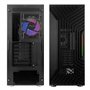 Noua Ne-o F18 Noir Boîtier ATX pour PC Gaming, Prend en Charge E-ATX, 3 x USB3.0/2.0, Ventilateur PWM ARGB, Avant avec Bande LED