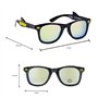 CARTOON Lunettes de soleil pour enfants Batman verres rectangulaires avec protection de filtre UV400