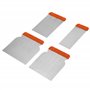 Lot de 4 spatules japonaises en acier mesure 43 mm 67 mm 87 mm 105 mm pour peinture et finition stuc murs verre métal 9364401