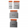 Lot de 4 spatules japonaises en acier mesure 43 mm 67 mm 87 mm 105 mm pour peinture et finition stuc murs verre métal 9364401