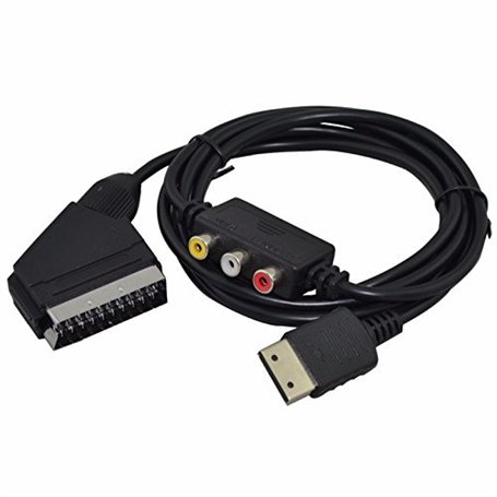 Retrogame Sega Dreamcast RGB câble péritel avec AV Box Adapter