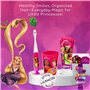 Disney Princess Kit de soins bucco-dentaires pour enfants contenant une brosse à dents clignotante alimentée par piles avec poil