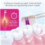 Disney Princess Kit de soins bucco-dentaires pour enfants contenant une brosse à dents clignotante alimentée par piles avec poil
