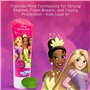 Disney Princess Kit de soins bucco-dentaires pour enfants contenant une brosse à dents clignotante alimentée par piles avec poil