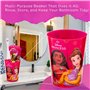 Disney Princess Kit de soins bucco-dentaires pour enfants contenant une brosse à dents clignotante alimentée par piles avec poil