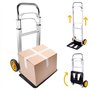 Avilia Porte-Bagages Pliable - Chariot à Chargement à 2 Roues avec Structure en Aluminium et poignée télescopique, idéal pour Co