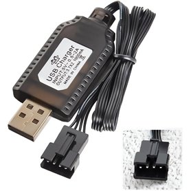 YUNIQUE GREEN-CLEAN-POWER Câble Chargeur USB RC Universel avec connecteur à fiche SM-4P pour 2S Batterie LiPo 7