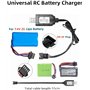 YUNIQUE GREEN-CLEAN-POWER Câble Chargeur USB RC Universel avec connecteur à fiche SM-4P pour 2S Batterie LiPo 7,4 V Compatible R