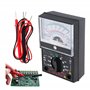 Multimètre analogique portable Mini testeur avec embouts - Voltmètre Ampèremètre Ohmmètre AC/DC 1000V - Outil manuel pour amateu