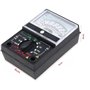 Multimètre analogique portable Mini testeur avec embouts - Voltmètre Ampèremètre Ohmmètre AC/DC 1000V - Outil manuel pour amateu