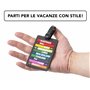 IPEA Étiquettes à Bagages, – 2 unités – Étiquettes pour Valises de Voyage avec Nom – Plaques Classiques en Plastique Antichoc Ha
