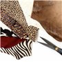 IPEA 1 Kg de Chutes de Véritable Cuir à Poils en Dimensions et Couleurs Aléatoires – Made in Italy – Restes de Cuir Poilu aux Fo