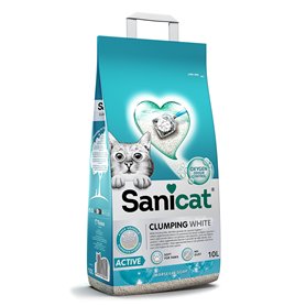 Sanicat - Litière pour Chats Ultra-agglomérante Blanche - Parfum de Savon de Marseille