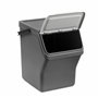 TATAY Poubelle de Recyclage Easy Waste 20L | Design Modulaire et Empilable | Couvercle à Système Click | Poignée de Transport In