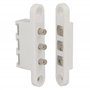 Amig - Connecteur passe-courant pour portes avec 3 Bornes Mod. 2P | Ampérage maximum : 2 A | 71 x 14 mm | Permet le passage du c