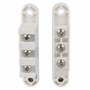 Amig - Connecteur passe-courant pour portes avec 3 Bornes Mod. 2P | Ampérage maximum : 2 A | 71 x 14 mm | Permet le passage du c