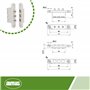 Amig - Connecteur passe-courant pour portes avec 3 Bornes Mod. 2P | Ampérage maximum : 2 A | 71 x 14 mm | Permet le passage du c