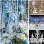 Rouleau de 30 m de perles en acrylique transparent réfléchissant la lumière arc-en-ciel Décoration de luxe pour maison, hôtel, m