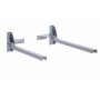 Sauvic 89430 Séchoir à Linge Mural Rabattable Acier Gris 54 cm