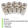 BOOBRIE 5PCS Adaptateur Coaxial F Angle Droit Connecteur F Coaxial 90 Degrés Connecteur Antenne TV Prise F Mâle à Femelle Adapta
