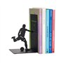 Balvi Serre-Livres Goal Kick Couleur Noir Stand pour Les Livres de bibliothèques avec Joueur de footb