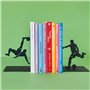 Balvi Serre-Livres Goal Kick Couleur Noir Stand pour Les Livres de bibliothèques avec Joueur de footb