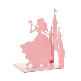 Balvi Serre-Livres Fairy Tale Couleur Rose Une Princesse et Son château Métal