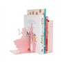Balvi Serre-Livres Fairy Tale Couleur Rose Une Princesse et Son château Métal