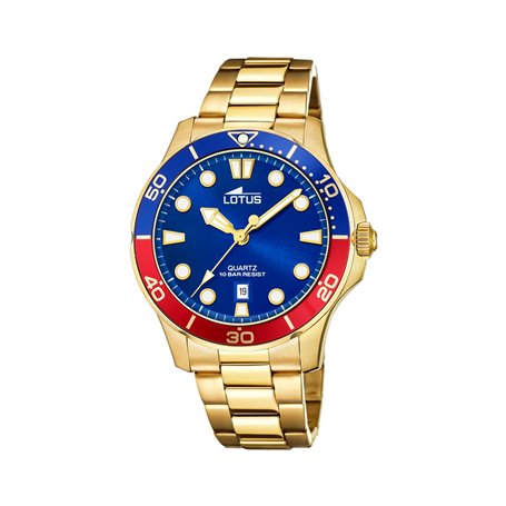 LOTUS Homme. Analogique Quartz Montre avec Bracelet en Acier Inoxydable 18761/5