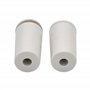 MICEL - 91774 Lot de 2 butées pour volets roulants avec vis en métal métrique 6 en plastique blanc 40 x 20 mm.