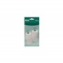 MICEL - 91774 Lot de 2 butées pour volets roulants avec vis en métal métrique 6 en plastique blanc 40 x 20 mm.