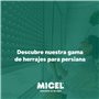 MICEL - 91774 Lot de 2 butées pour volets roulants avec vis en métal métrique 6 en plastique blanc 40 x 20 mm.