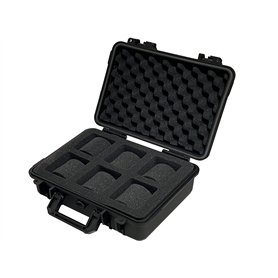 MR Maestro Relojero - Boîte de rangement pour montres résistante à l'eau et aux chocs | 6 compartiments rembourrés | Valve de so