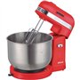 Robot pétrin - JOCCA - Bol en acier inoxydable 3,5 L - 5 vitesses - Rouge et gris