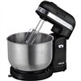 Robot pétrin - JOCCA - Bol en acier inoxydable 3,5 L - 5 vitesses - Noir et gris