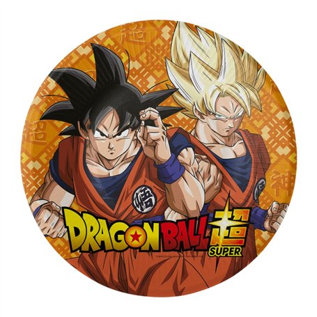 ALMACENESADAN Assiettes de fête Dragon Ball 18 cm