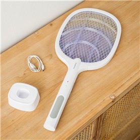 Raquette Anti-insectes Rechargeable 2 en 1 avec Lumière UV Elecfly InnovaGoods