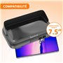 Support Telephone Moto Etanche Sacoche Telephone Moto avec Visiere valide pour Les Smartphones jusqu'a Un ecran de 7,5" valable 
