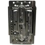 Siège tracteur universel en PVC noir - Siège pour tracteur avec dossier noir en acier et PVC pour machines, tondeuses, tondeuses