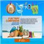 PORTENTUM Pinces pour Serviette de Plage, Lot de 12, Multicolore. Grandes Pinces pour Fixer Les Serviettes, Pinces en Plastique 
