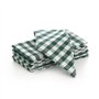GAMUSI Lot de 6 serviettes en tissu à carreaux Vichy en coton résistant pour hôtellerie 45 x 45 cm