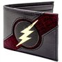 DC Flash Foudre d'or texturé Noir Portefeuille