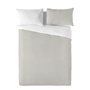 Housse de Couette Naturals Colors Réversible Blanc Gris clair Lit 1 persone