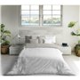 Housse de Couette Naturals Colors Réversible Blanc Gris clair Lit 1 persone