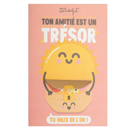 Mr. Wonderful - Carte - Ton amitié est un trésor