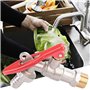 1/2" Robinet d'eau de filetage verrouillable Eau Ball Valve en laiton robinet d'eau Valve extérieure jardin pelouse interrupteur