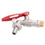 1/2" Robinet d'eau de filetage verrouillable Eau Ball Valve en laiton robinet d'eau Valve extérieure jardin pelouse interrupteur