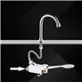 Robinetterie Salle de Bains, Ensemble de Robinet de lavabo de Salle de Bain Kit de Robinet d'eau d'évier à pédale de Laboratoire