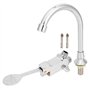 Robinetterie Salle de Bains, Ensemble de Robinet de lavabo de Salle de Bain Kit de Robinet d'eau d'évier à pédale de Laboratoire